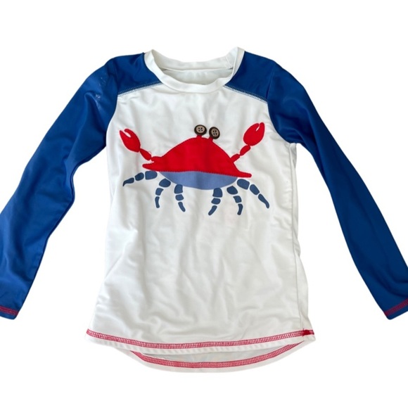 Mud Pie crab swim top with button eyes 4-5 T - Picture 1 of 5